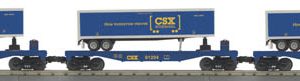 CSX FLAT CAR w/40' TRAILER