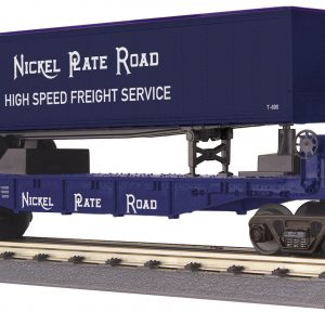 NICKEL PLATE FLAT CAR w/40' TRAILER