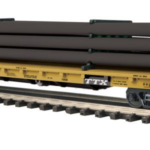 TTX  Premier 60' Flat Car w/Pipe Load - No. 93202, 93208