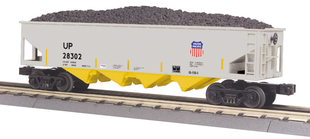 Wagon Tombereau Union Pacific Avec Benne Opérationnelle - Échelle O 3 Rails MTH #908028